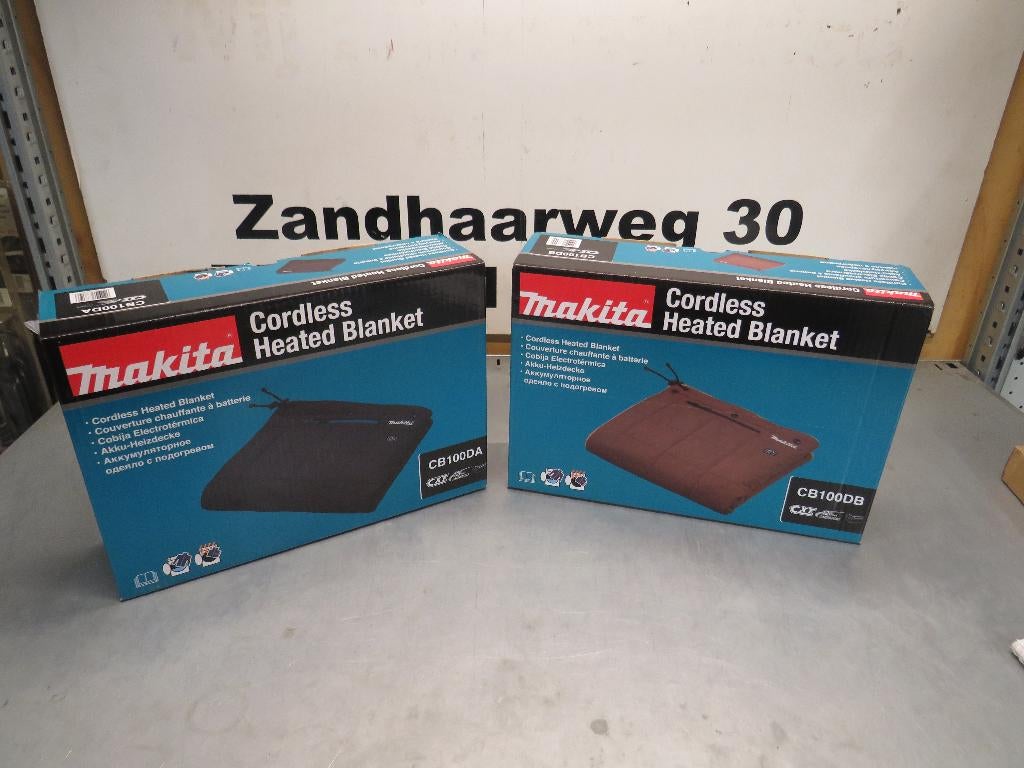 Makita CB100DA Verwarmde deken zwart/Bruin incl cxt adapter, Doe-het-zelf en Verbouw, Makita, Nieuw, Zandhaarweg, Ophalen of Verzenden