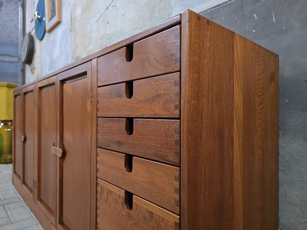 Deens Design Teak Hout Dressoir Nissen & Gehl | Vintage Kast, Gebruikt, Met deur(en), 150 tot 200 cm, Teakhout