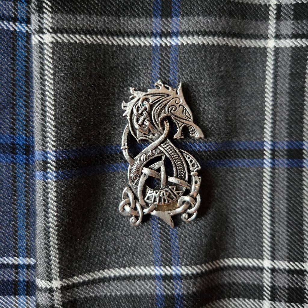 Kiltpin Fenrir Wolf Viking Mythologie, Kilt, Schotse kleding, Overige kleuren, Nieuw, Ophalen of Verzenden