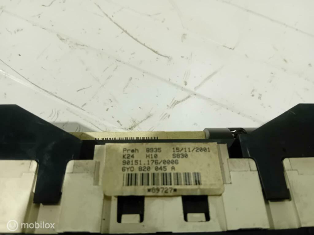 Bedieningspaneel kachel Skoda Fabia 6Y0820045, Ophalen of Verzenden, Gebruikt