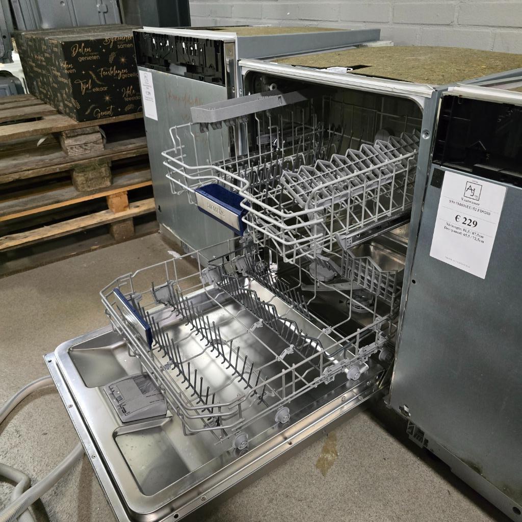 Siemens inbouw vaatwasser SN66N053EU, Ophalen, Refurbished, Inbouw, 45 tot 60 cm