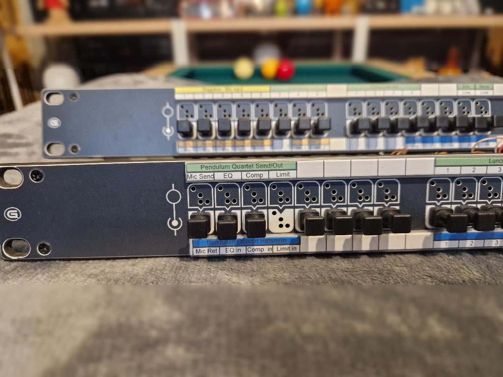 2x Ghielmetti ASF 1x24 AV Econom Patchbays Zeer goede staat, Ophalen of Verzenden, Gebruikt, Audio