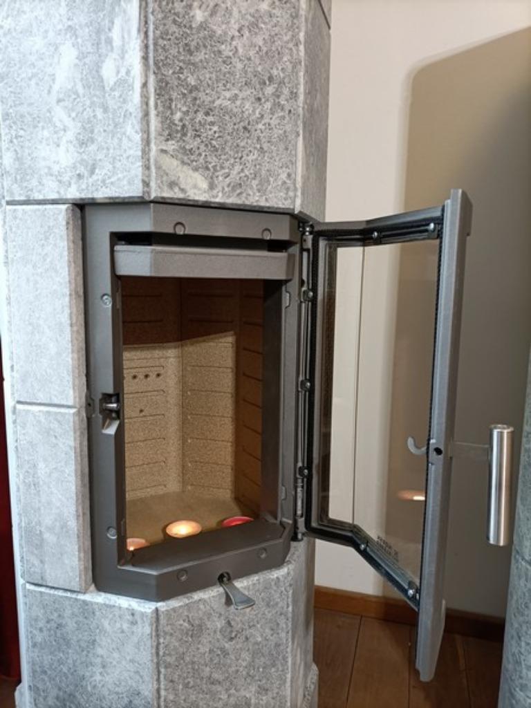 Norsk-Kleber Octo plus 6 speksteenkachel, Huis en Inrichting, Kachels, Ophalen, Vrijstaand, Hout, Nieuw