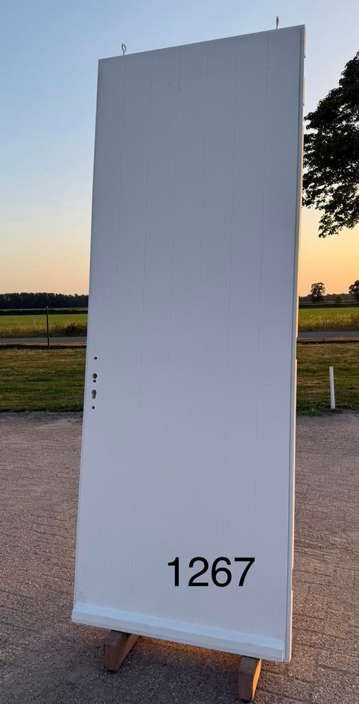 Voordeur alutherm aluplex hout, geïsoleerd 40 of 54 mm dik, Ophalen, 80 tot 100 cm, Nieuw, Buitendeur