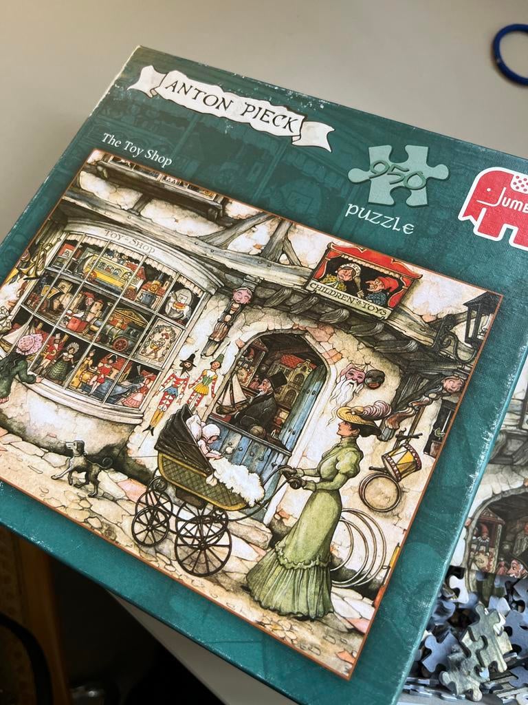 Anton Pieck Puzzel - De Speelgoedwinkel, Ophalen of Verzenden, 500 t/m 1500 stukjes, Zo goed als nieuw, Legpuzzel