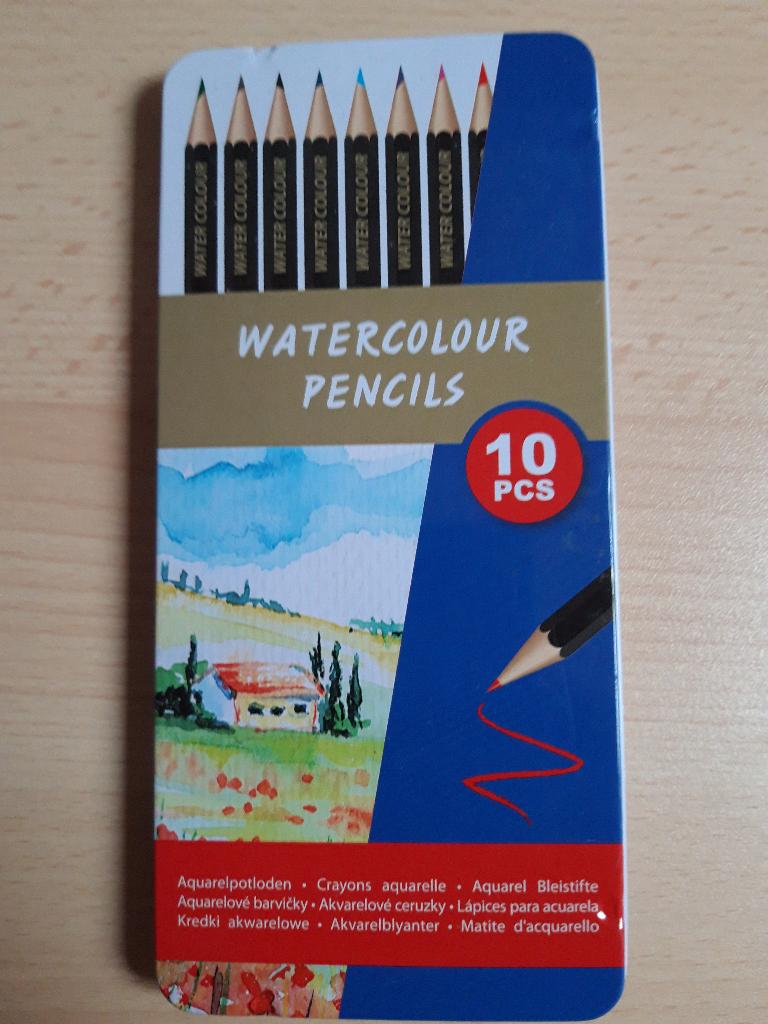 Aquarel potloden 10 stuks, Ophalen of Verzenden, Gebruikt, Potlood of Stift