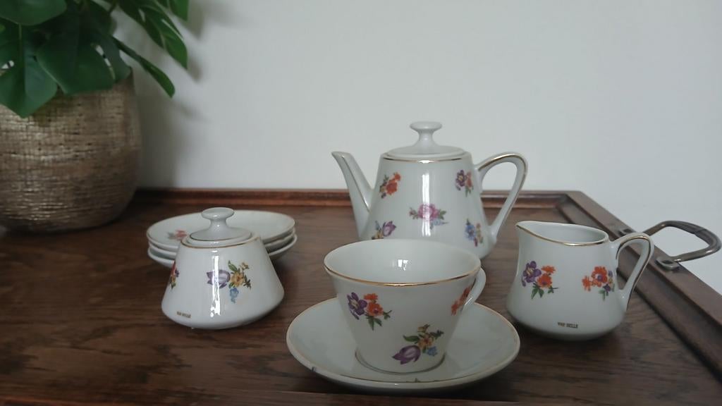 Van Nelle Kinderservies - Theeset, Gebruikt, Ophalen of Verzenden, Overige stijlen, Kop(pen) en/of Schotel(s)
