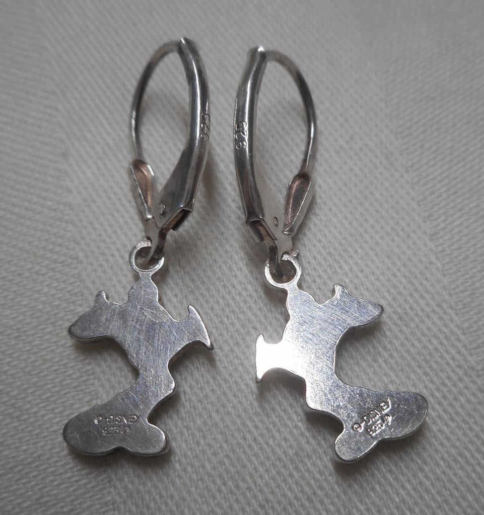 Zilveren Disney Mickey Mouse oorbellen nr.619, Hangers, Verzenden, Zo goed als nieuw, Zilver