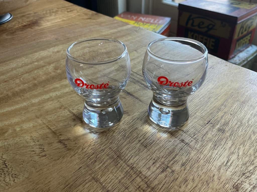Droste borrelglaasjes, Ophalen of Verzenden, Zo goed als nieuw, Overige typen