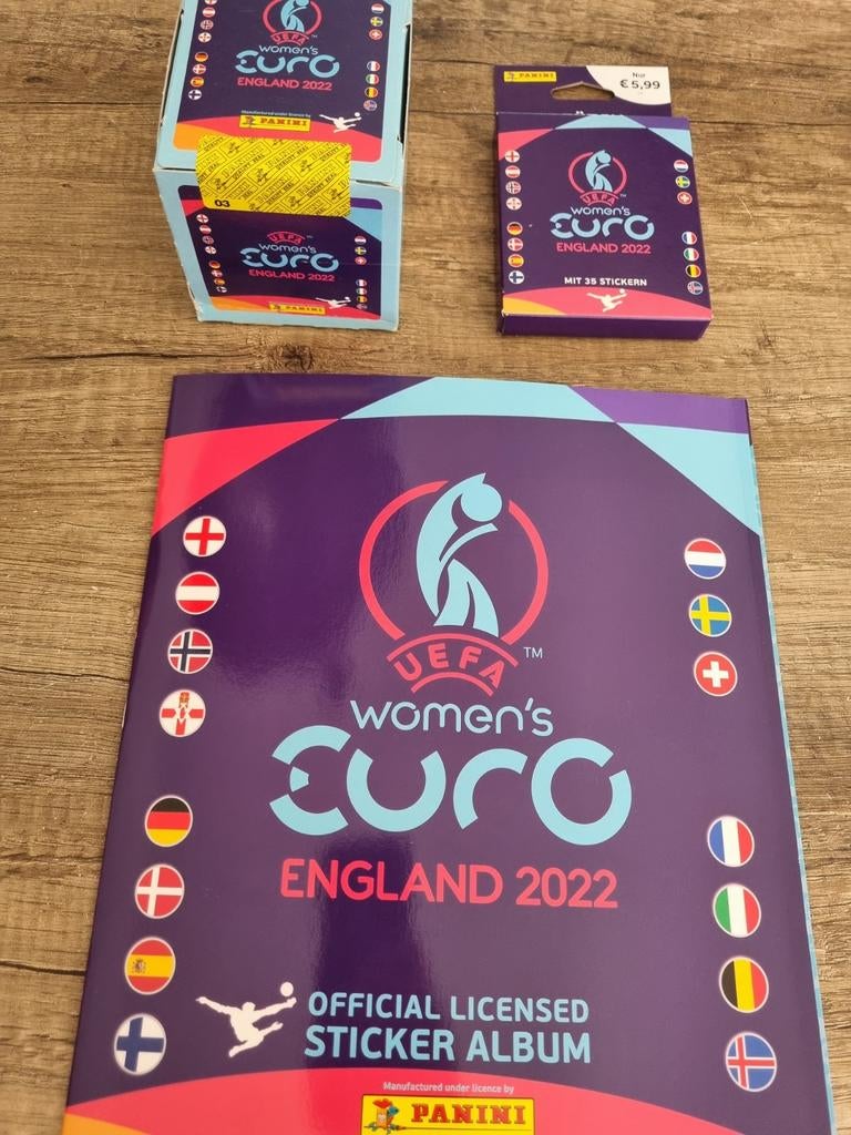 Panini Euro 2022 promo pack Women, Verzenden, Nieuw, Meerdere stickers