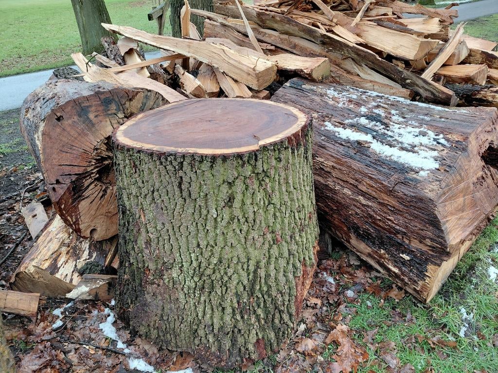 Brandhout stammen, blokken enz., 6 m³ of meer, Ophalen