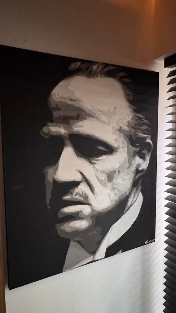 Don Corleone Original Hand painted artwork, Antiek en Kunst, Kunst | Schilderijen | Modern, Ophalen of Verzenden