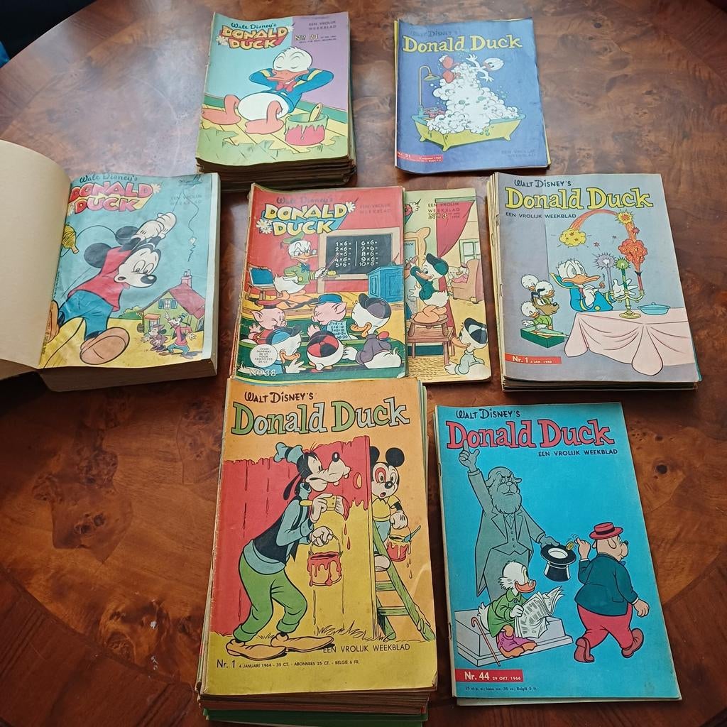 Oude Donald Duck strips, Boeken, Meerdere stripboeken, Ophalen of Verzenden, Gelezen