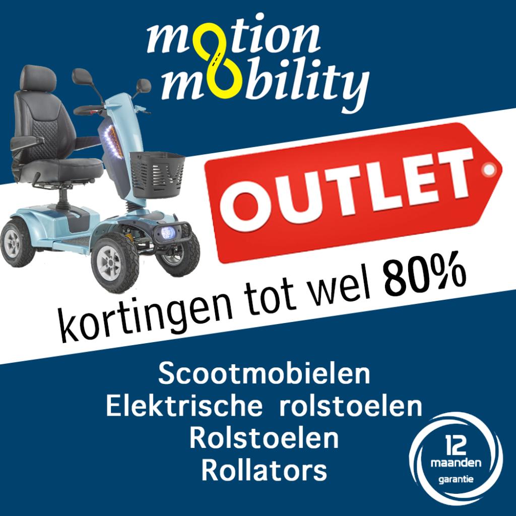 OUTLET Scootmobielen, Elektrische rolstoelen MET Garantie, Ophalen of Verzenden, Zo goed als nieuw, 46 km of meer, 16 km/u of meer