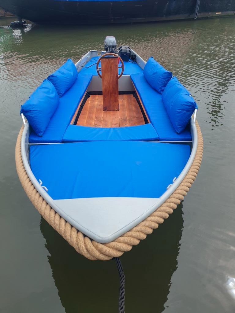 Unieke Grachtenboten en sloepen. Stoer, Stijlvol en Duurzaam, Watersport en Boten, Staal, Elektrisch, Ophalen of Verzenden, Zo goed als nieuw