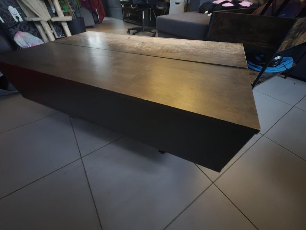 Openklapbare salontafel te koop, Huis en Inrichting, Tafels | Salontafels, Ophalen, Gebruikt, 100 tot 150 cm, 50 tot 100 cm