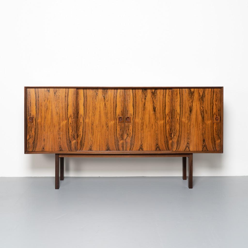 Vintage Deens dressoir in palissander hout