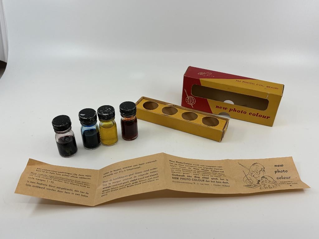 Vintage "New photo colour" Inktset, Antiek en Kunst, Ophalen of Verzenden
