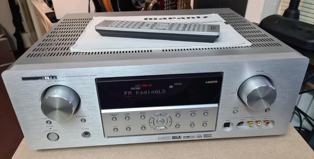 Marantz sr-4001 receiver + afstandsbedining + manual, Ophalen of Verzenden, Gebruikt, 60 tot 120 watt, Marantz