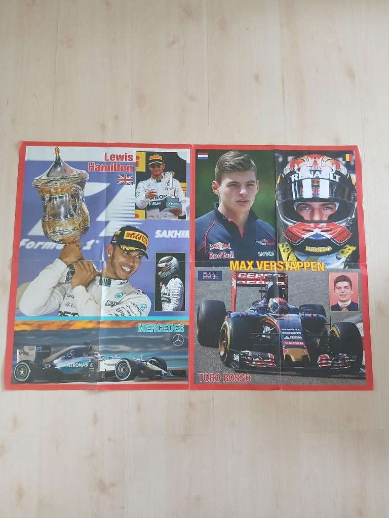 Formule 1 Poster - Hamilton & Verstappen, Ophalen of Verzenden