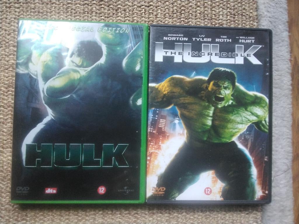 Hulk en The incredible hulk, 2 dvds, origineel, Boxset, Actie, Ophalen of Verzenden, Zo goed als nieuw