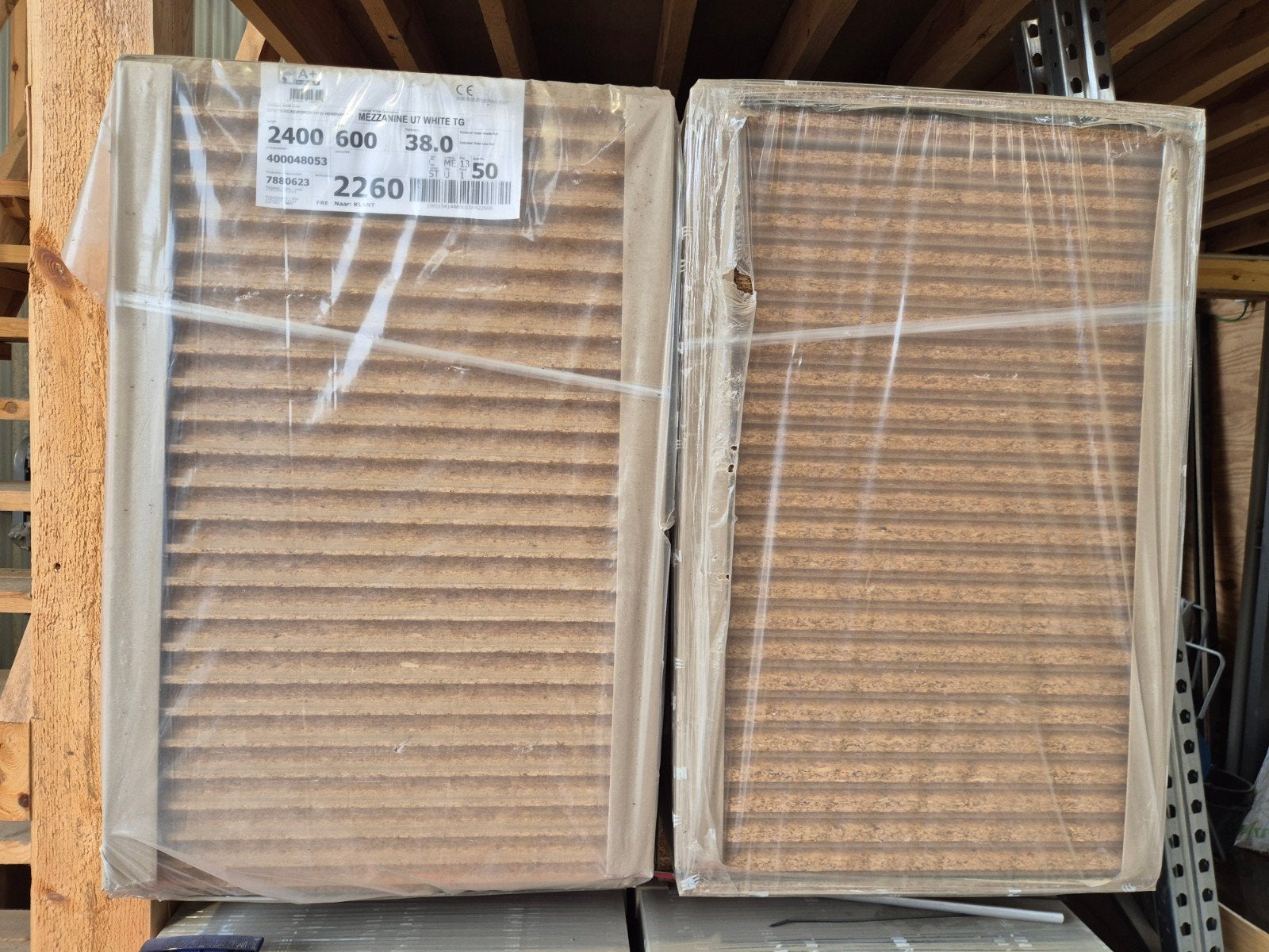 Vloerplaten 60x240 CM 38mm dik - 144 m2 nieuw, Ophalen of Verzenden