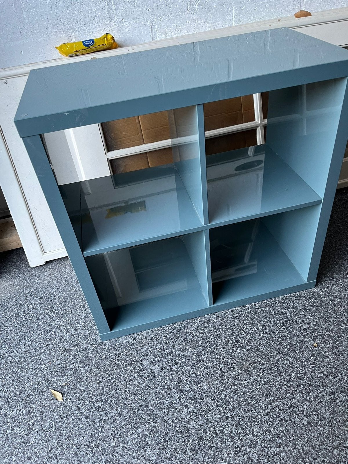 Kallax ikea kast blauw, Ophalen, 50 tot 100 cm, Zo goed als nieuw, Minder dan 100 cm