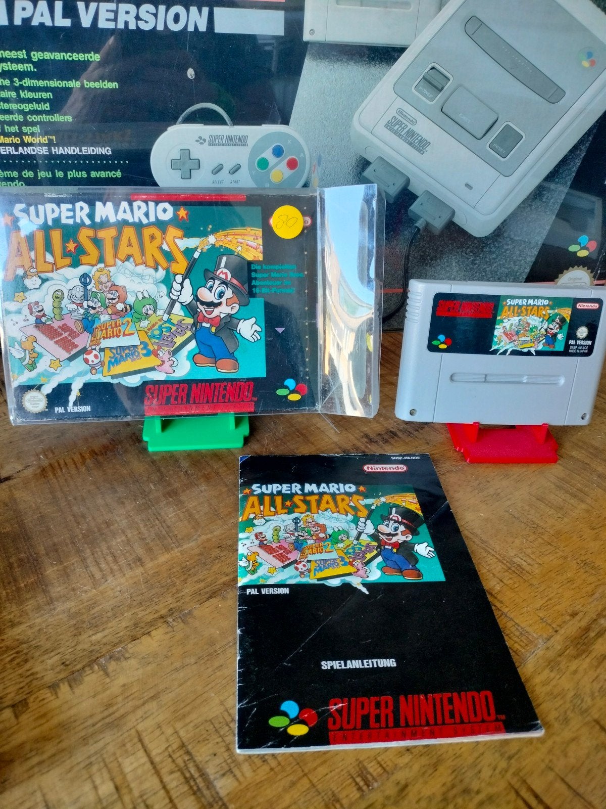 Super Mario All-Stars SNES (PAL) met handleiding, Gebruikt, 1 speler, Ophalen of Verzenden, Vanaf 3 jaar