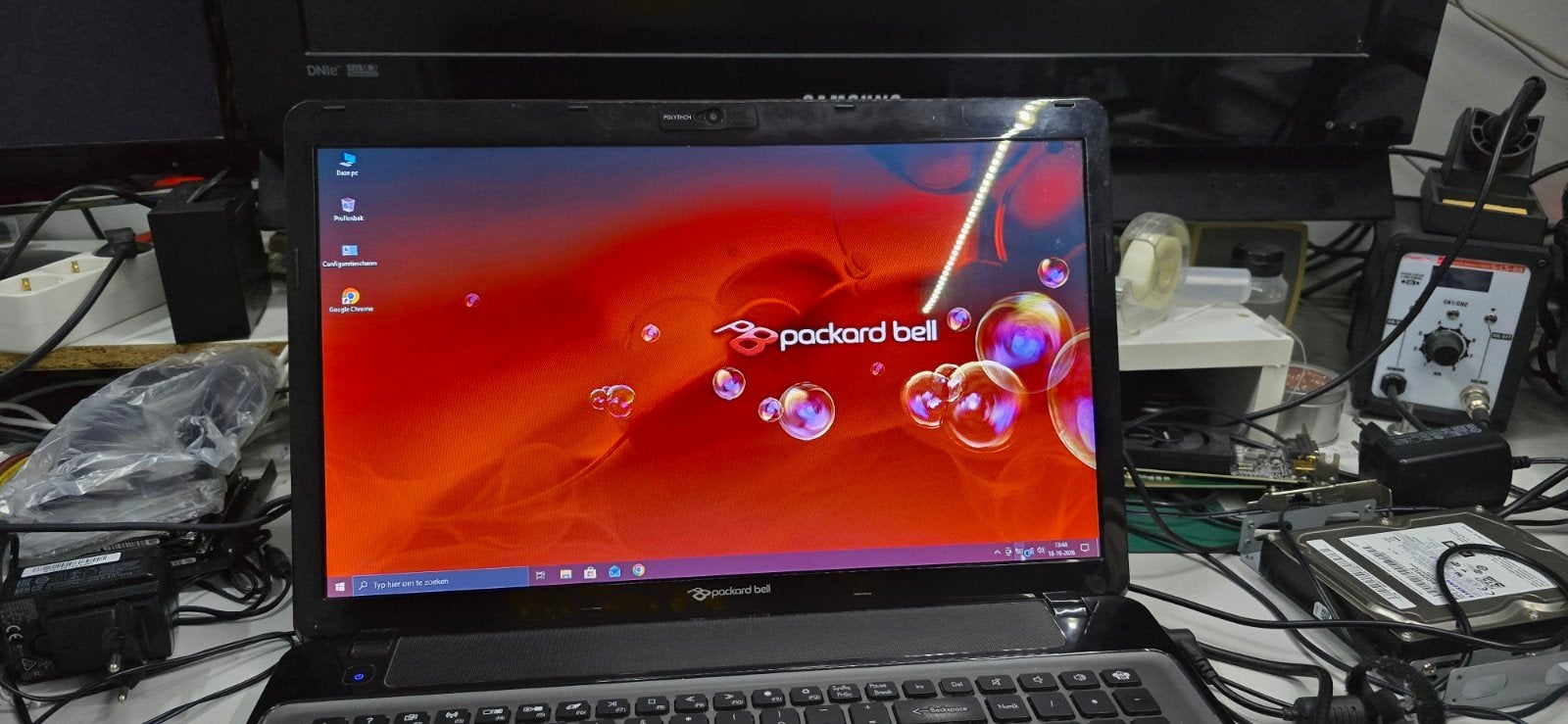 Packard Bell EasyNote LV11HR Laptop - Windows 10 Pro, Computers en Software, 120Gb, Gebruikt, Packard Bell, Minder dan 2 Ghz