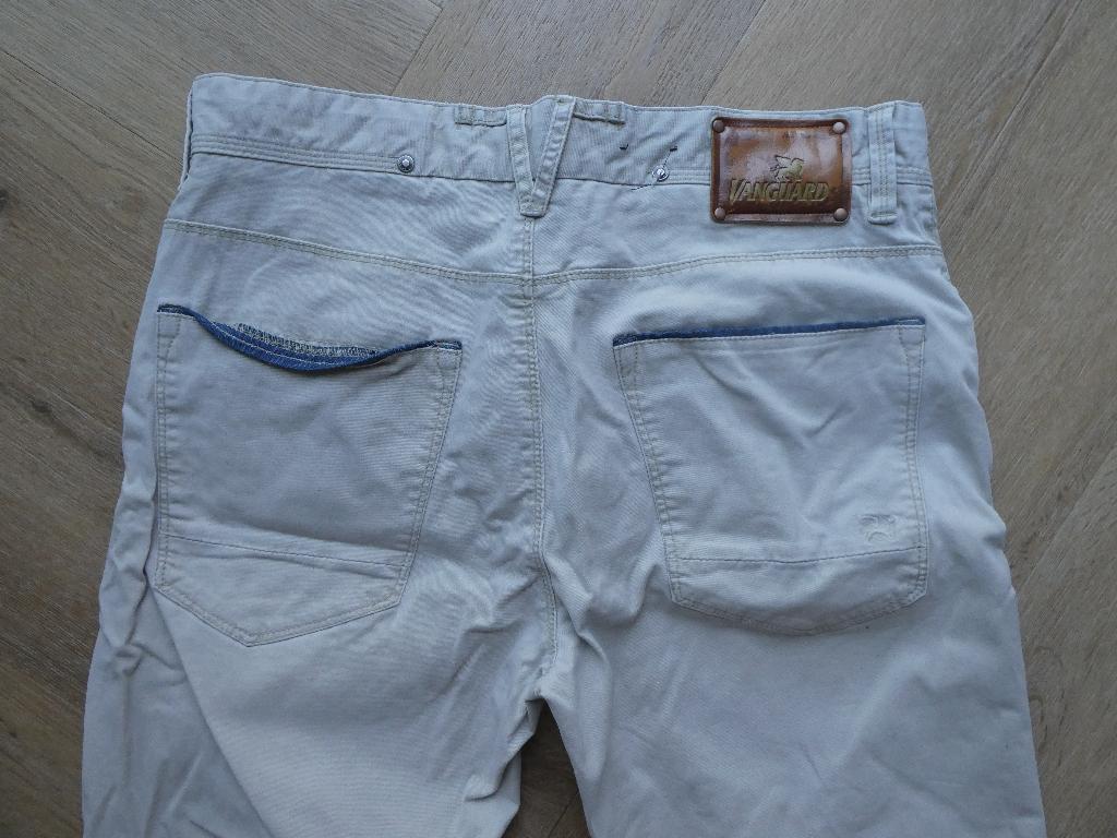 Beige Vanguard broek maat 33-30, Overige kleuren, W32 (confectie 46) of kleiner, Ophalen of Verzenden, Zo goed als nieuw