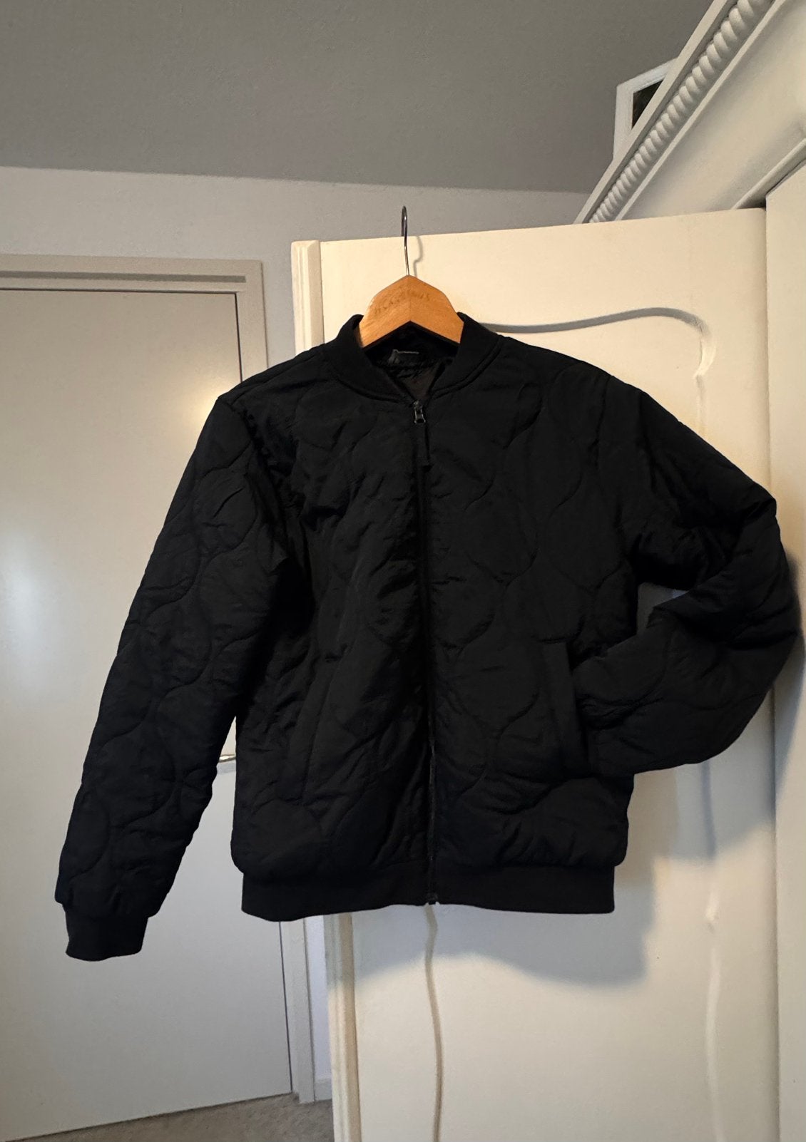 Jas bomber, Ophalen of Verzenden, Zo goed als nieuw, Zwart