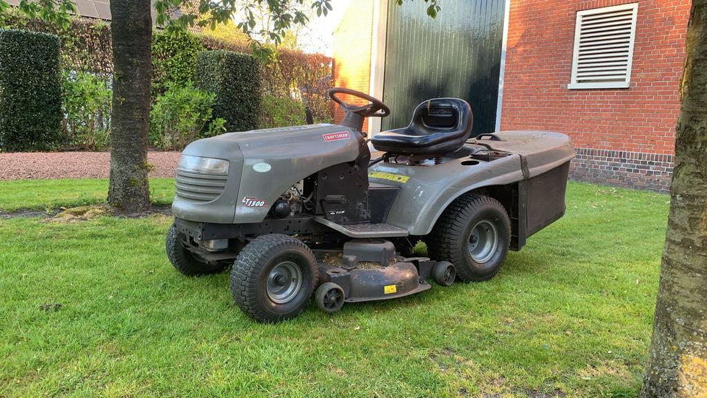 Craftsman LT1500 Zitmaaier - 17,5 Pk Automaat, Tuin en Terras, Zitmaaiers, Ophalen, Gebruikt, Elektrische starter, 90 tot 120 cm