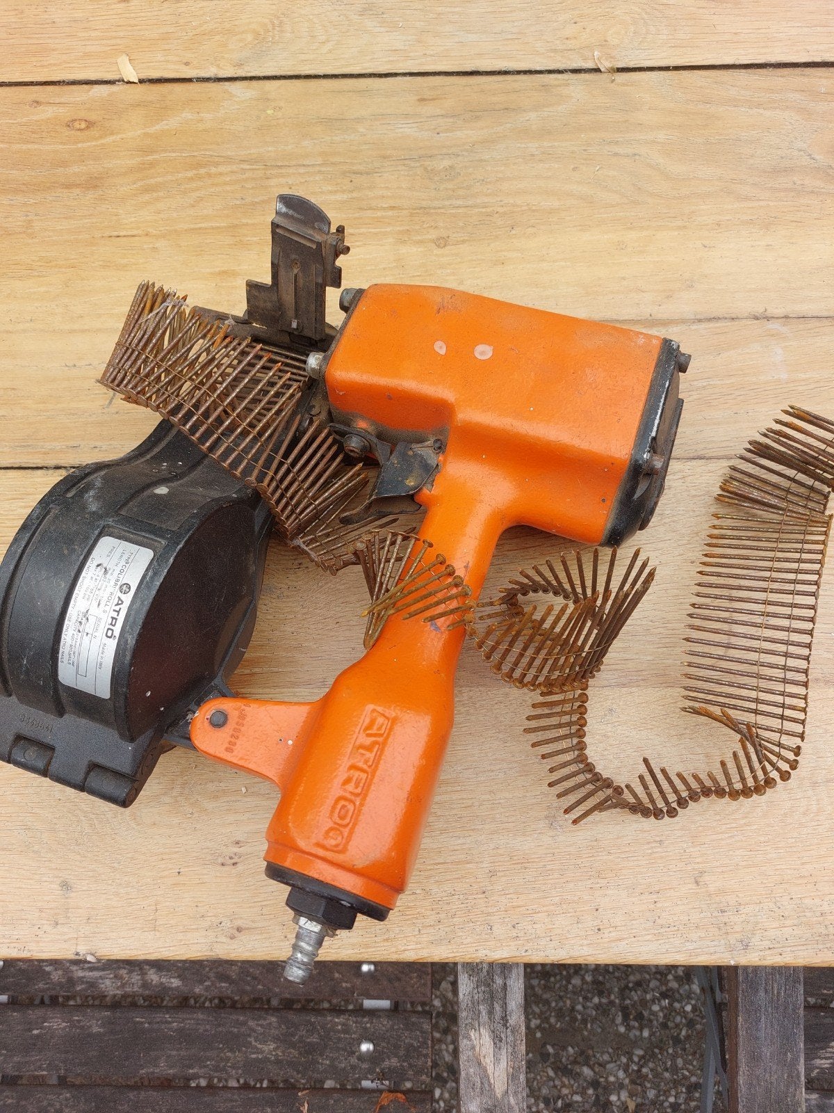 Pneumatische tacker Atro Colibri Roll S, Ophalen of Verzenden, Gebruikt