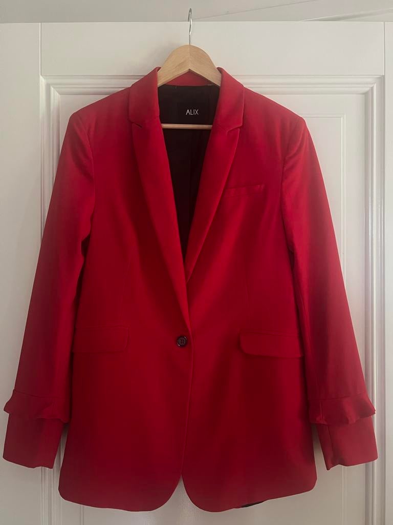 ALIX Rode Blazer Maat L - Zo goed als nieuw, Ophalen of Verzenden, Zo goed als nieuw, Maat 42/44 (L), Rood