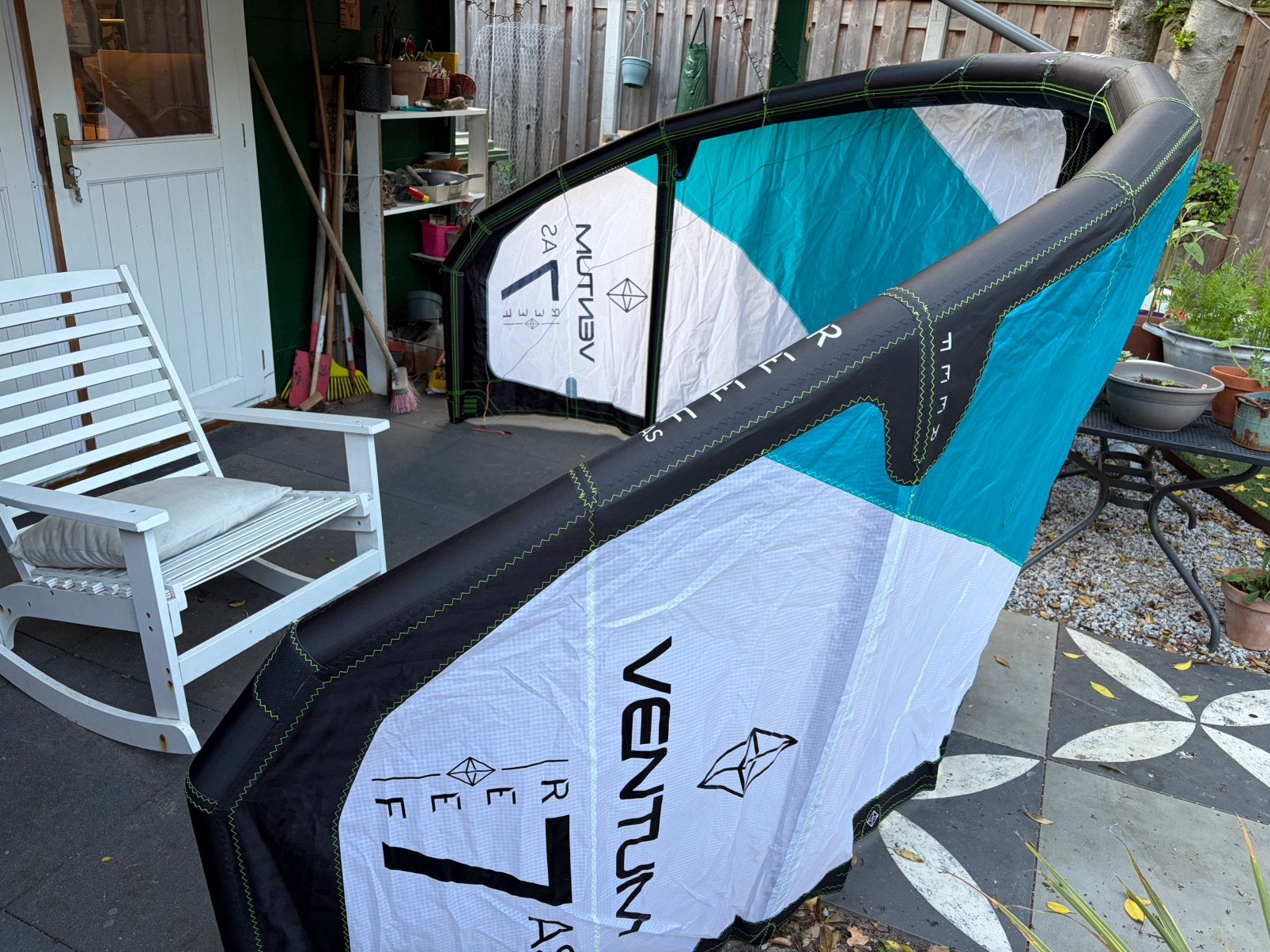 Ventum Reef AS 7m en 11m, en 8m proto wave kite bijna nieuw, Watersport en Boten, Kitesurfen, Geen board, Ophalen of Verzenden