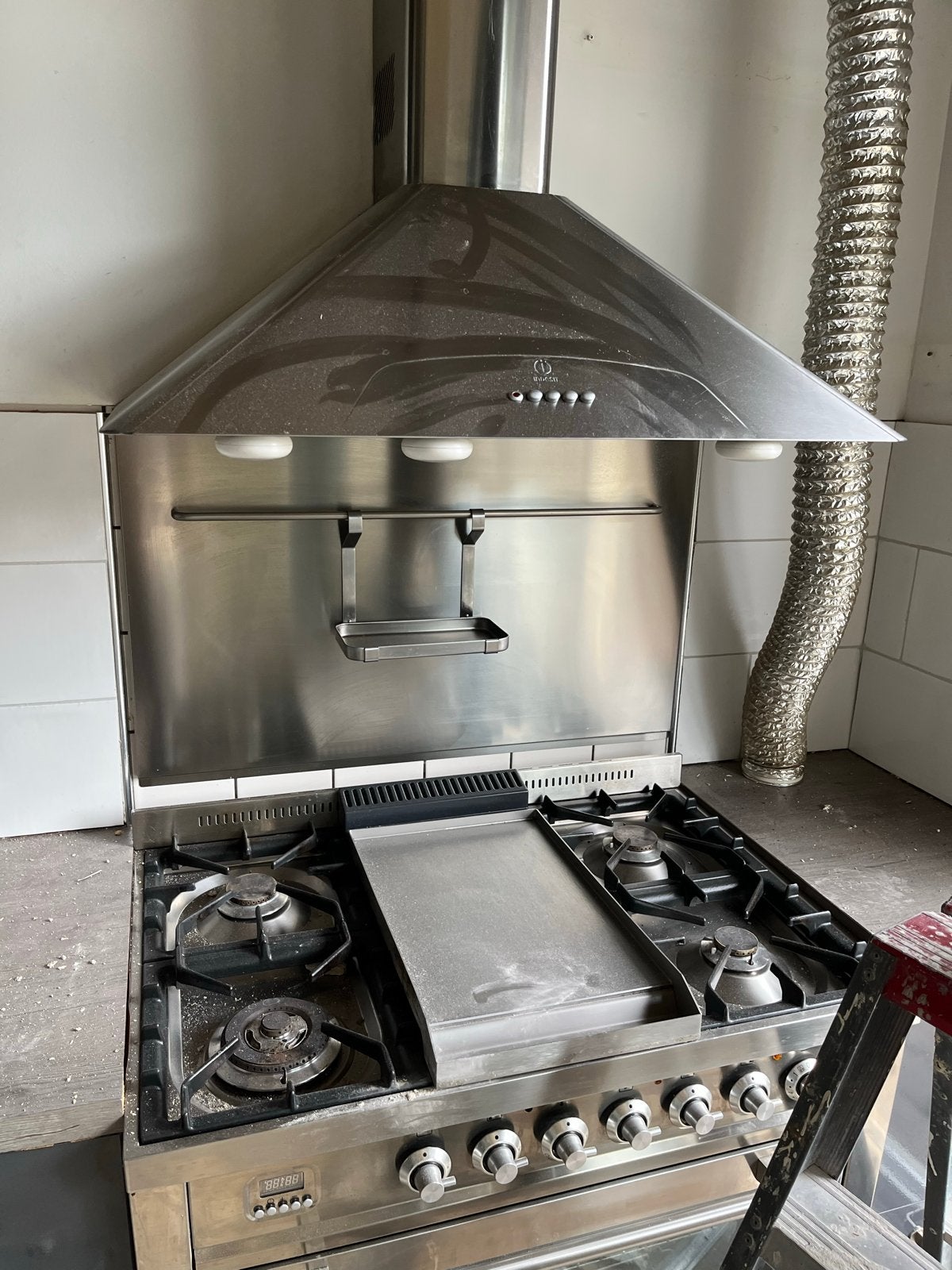 Boretti Fornuis met Oven en Afzuigkap, Ophalen, Gebruikt, 60 cm of meer, Grill