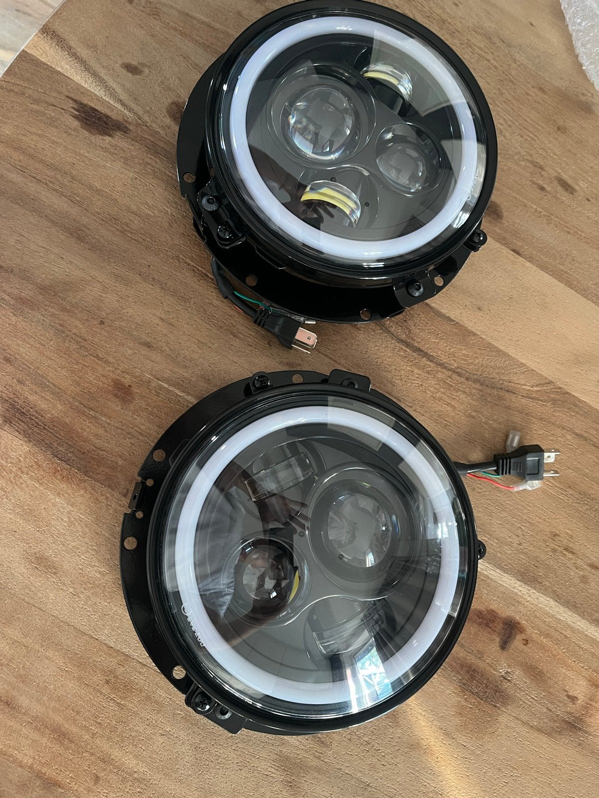 LED Koplampenset met beugels, Auto-onderdelen, Verlichting, Ophalen of Verzenden, Nieuw, Universele onderdelen