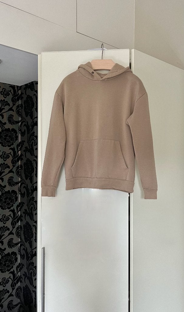 Ruimvallende hoody/sweater + capuchon; Zara; mt 36/38, Bruin, Zara, Ophalen of Verzenden, Zo goed als nieuw