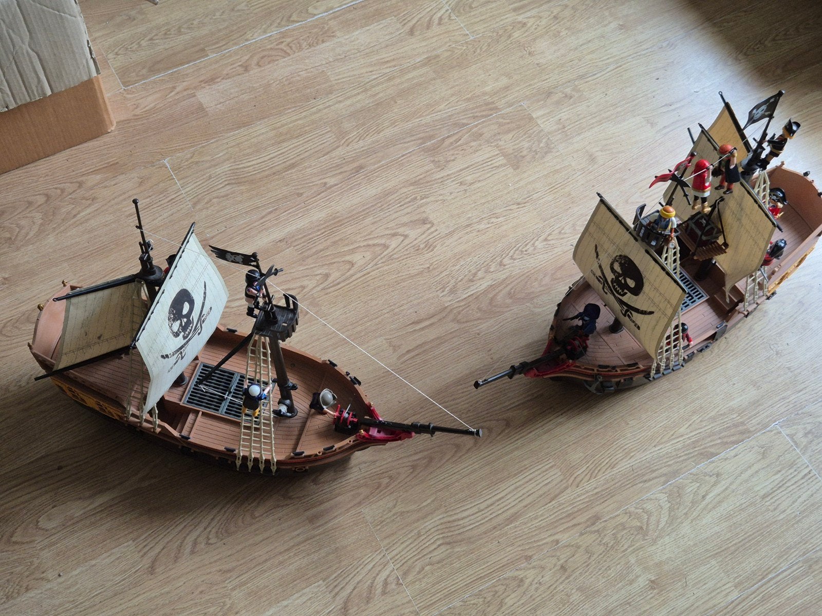 playmobil piratenschepen met veel piraten, Kinderen en Baby's, Speelgoed | Playmobil, Ophalen of Verzenden, Gebruikt, Complete set