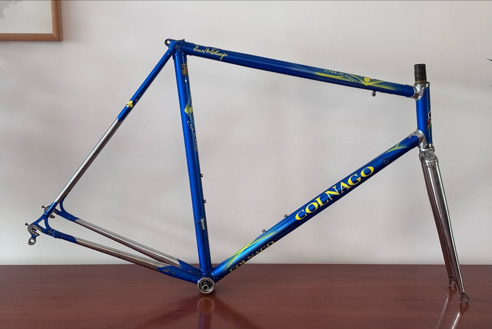 Colnago Tecnos Columbus Campagnolo stalen frameset, Fietsen en Brommers, 28 inch, Gebruikt, Staal, 15 tot 20 versnellingen