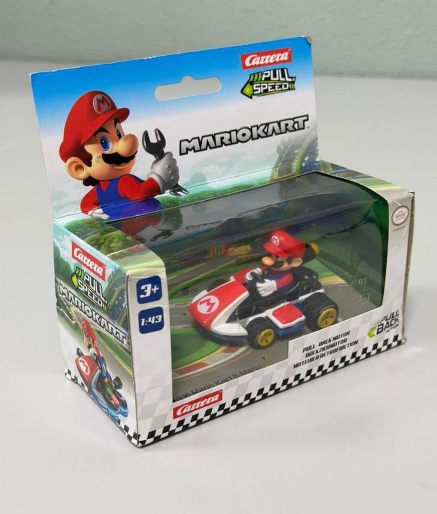 Carrera Mario Kart Pull Back Mario 1:43 Nieuw auto Nintendo, Nieuw, Ophalen of Verzenden, H, H