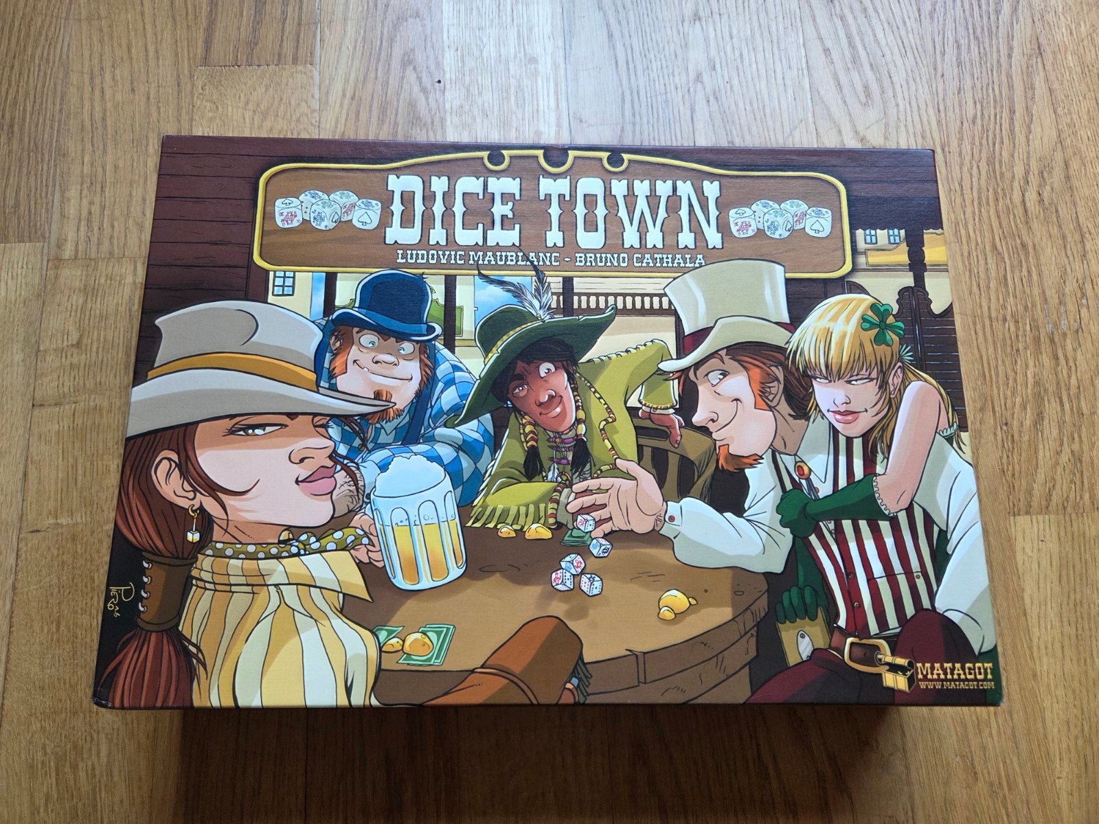 Dice town bordspel / dobbelspel, Een of twee spelers, Ophalen of Verzenden, Zo goed als nieuw