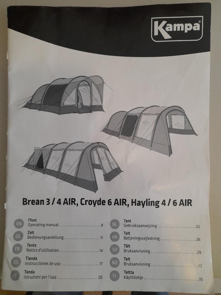 opblaasbare 4p  tent, Caravans en Kamperen, Tenten, tot en met 4, Zo goed als nieuw, Ophalen