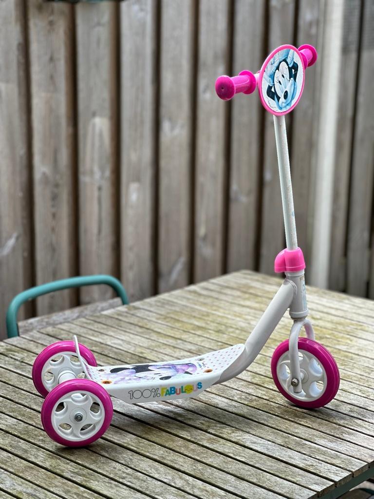 Minnie Mouse step, Fietsen en Brommers, Steps, Ophalen, Gebruikt, Gewone step, Stamp