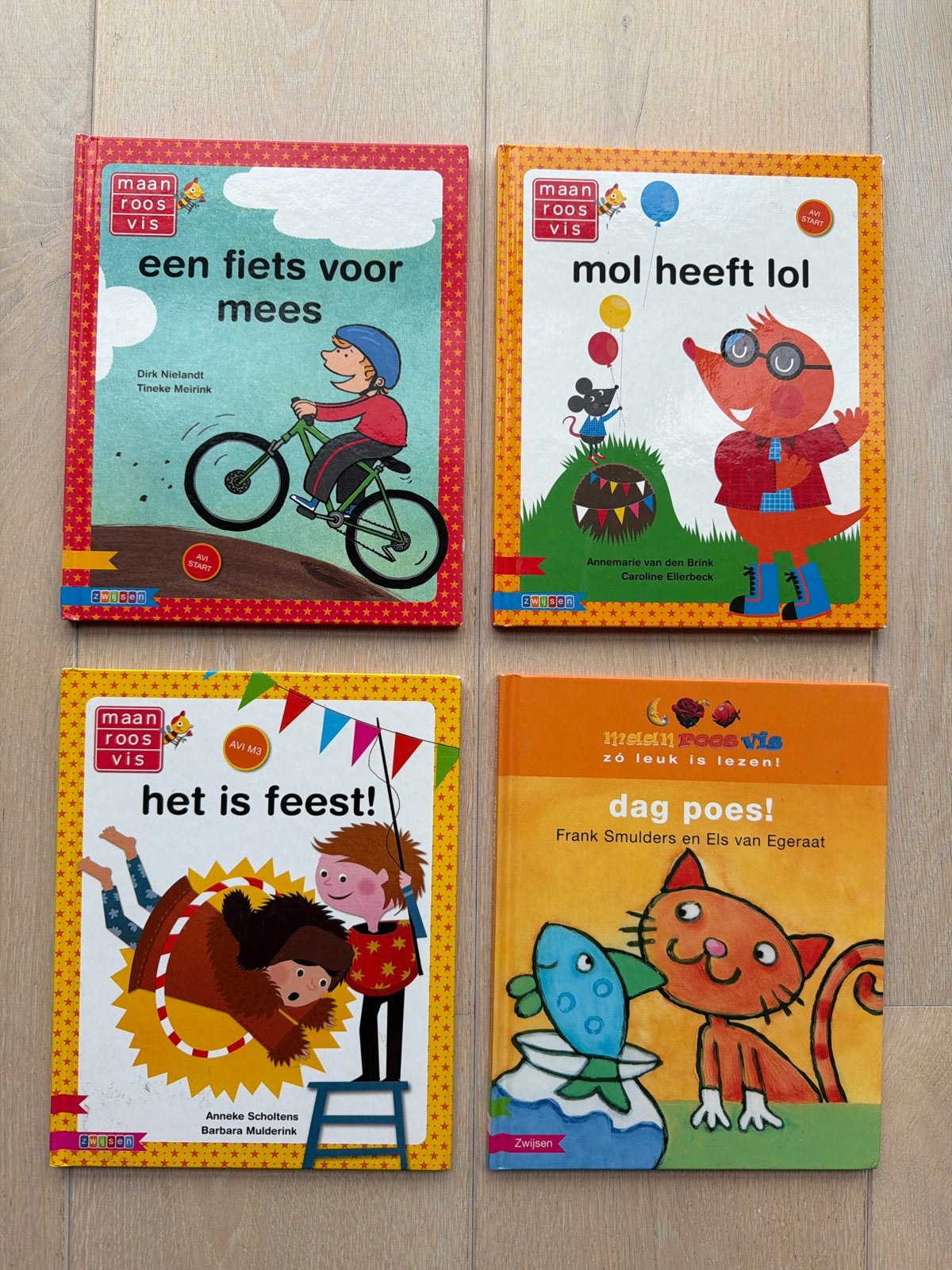 Maan Roos Vis AVI boeken set - 4 stuks, Boeken, Ophalen of Verzenden, Zo goed als nieuw, Fictie algemeen