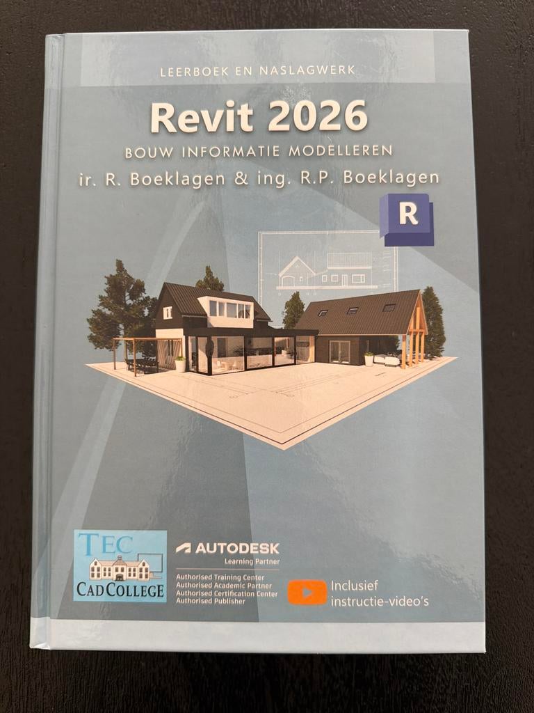 Revit 2026 Bouw Informatie Modelleren - Leerboek Nieuw, Ophalen of Verzenden, Beta, Nieuw, HBO