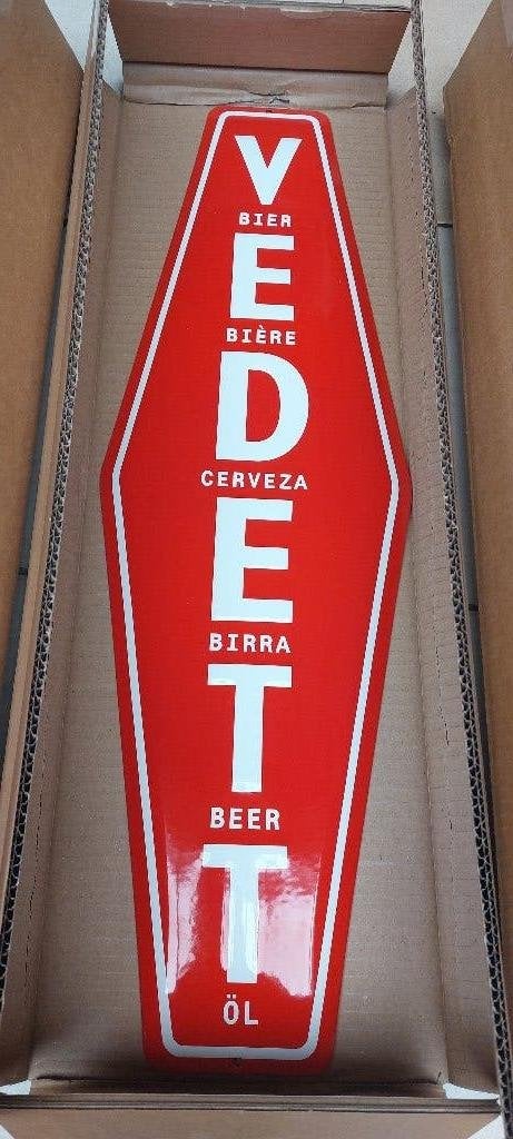 emaillebord vedett, Ophalen of Verzenden, Nieuw, Reclamebord, Plaat of Schild, Overige merken