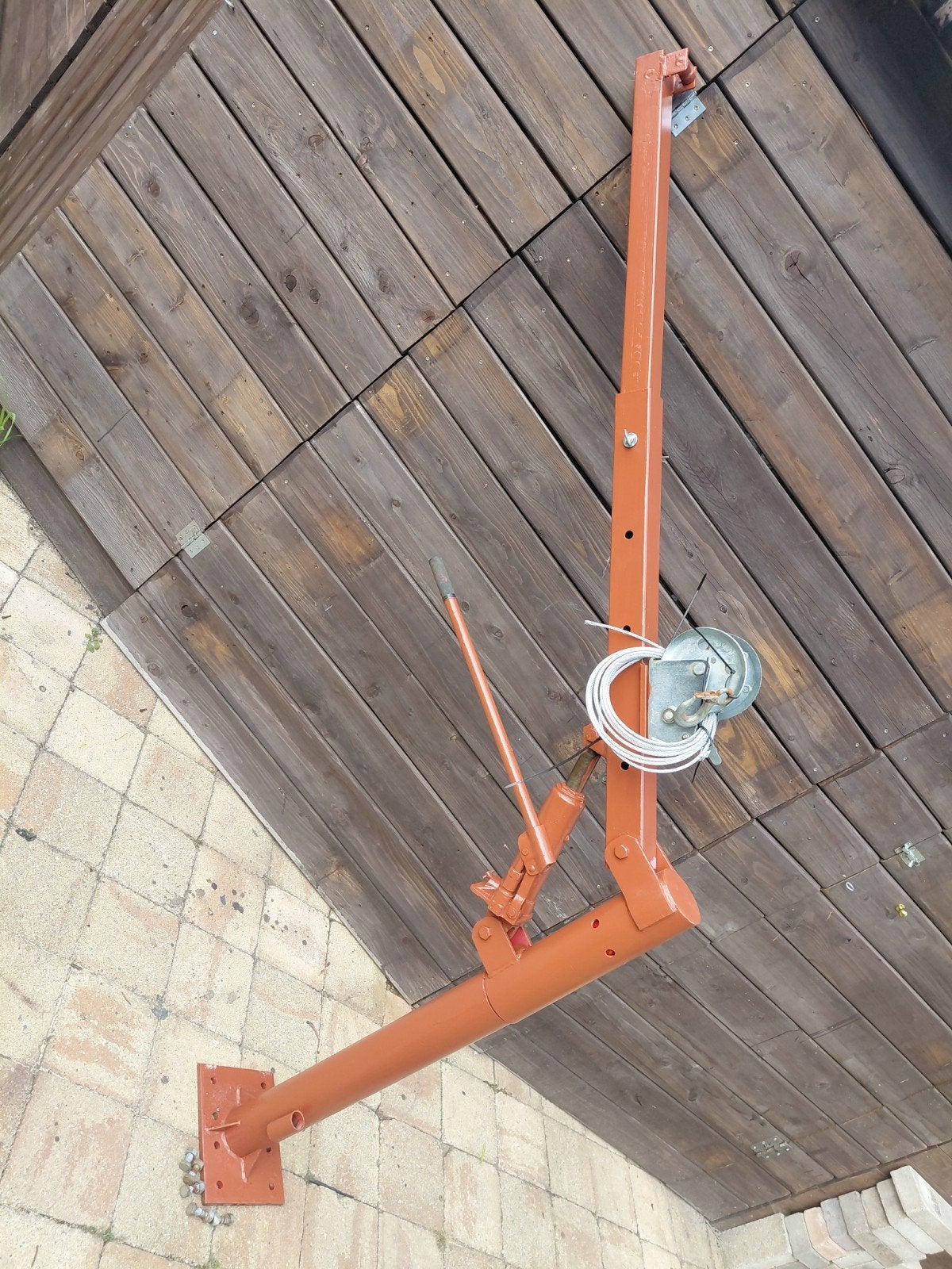 Hydraulische hijskraan 454 kg – compleet, Ophalen, Zo goed als nieuw, Handmatig