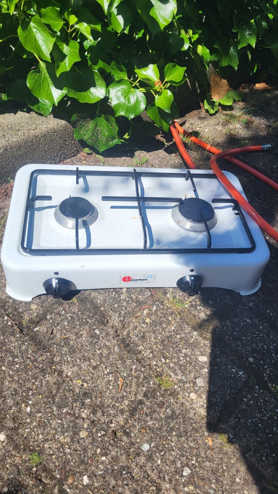 Parker 2-pits gasfornuisje - Ideaal voor camping/buiten, Gebruikt, Minder dan 85 cm, 3 kookzones of minder, Ophalen of Verzenden