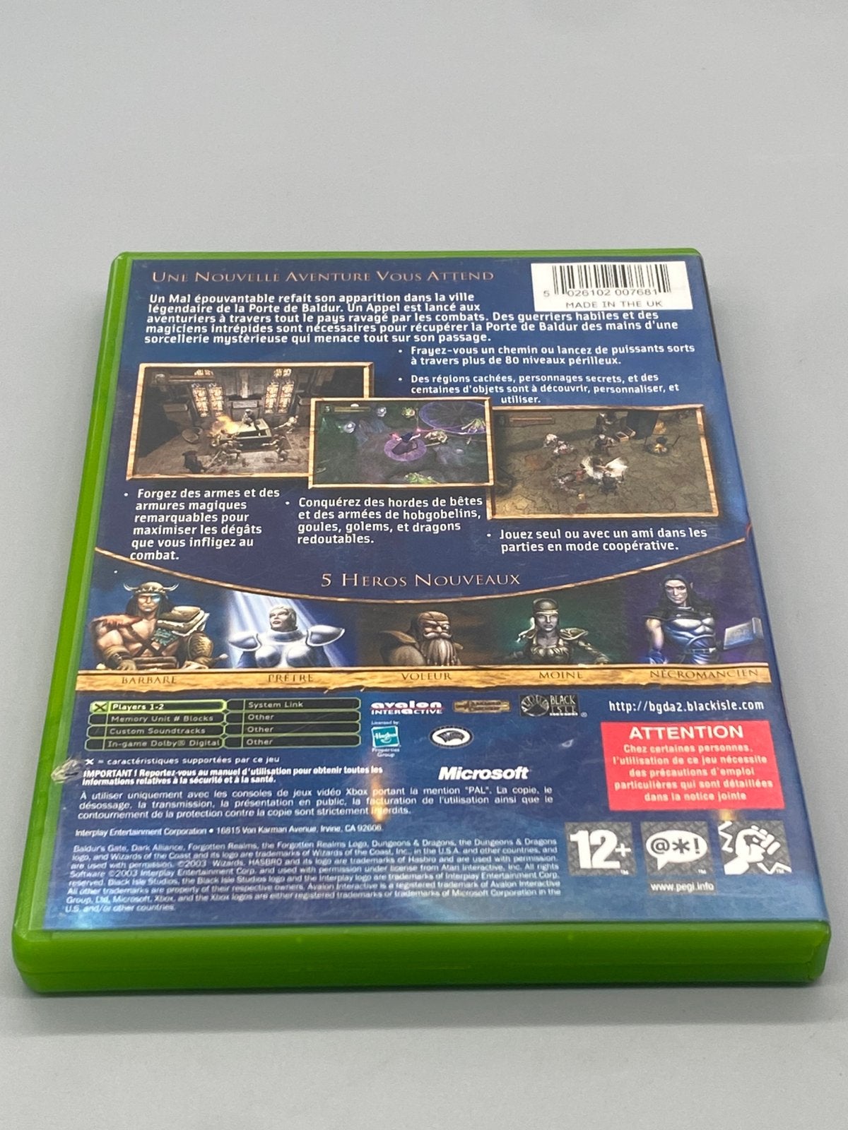 Baldur’s Gate Dark Alliance II - Xbox Original Game, 1 speler, Ophalen of Verzenden, Info@interplay.com, Www.interplay.com